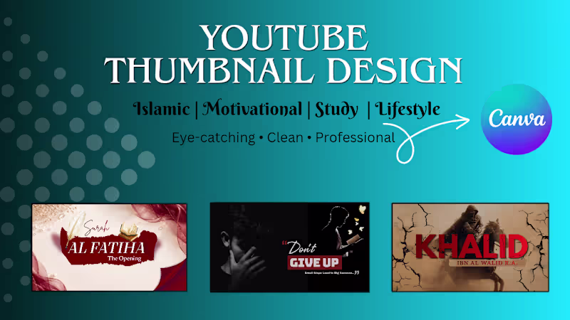Cover image for I will design 3 viral YouTube thumbnails that get clicks