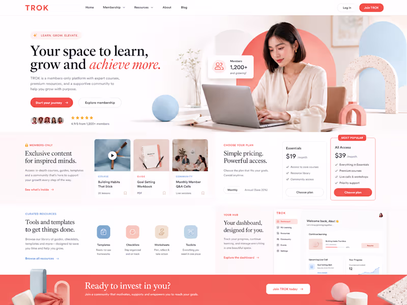 Cover image for Development of TROK Membership Learning Platform