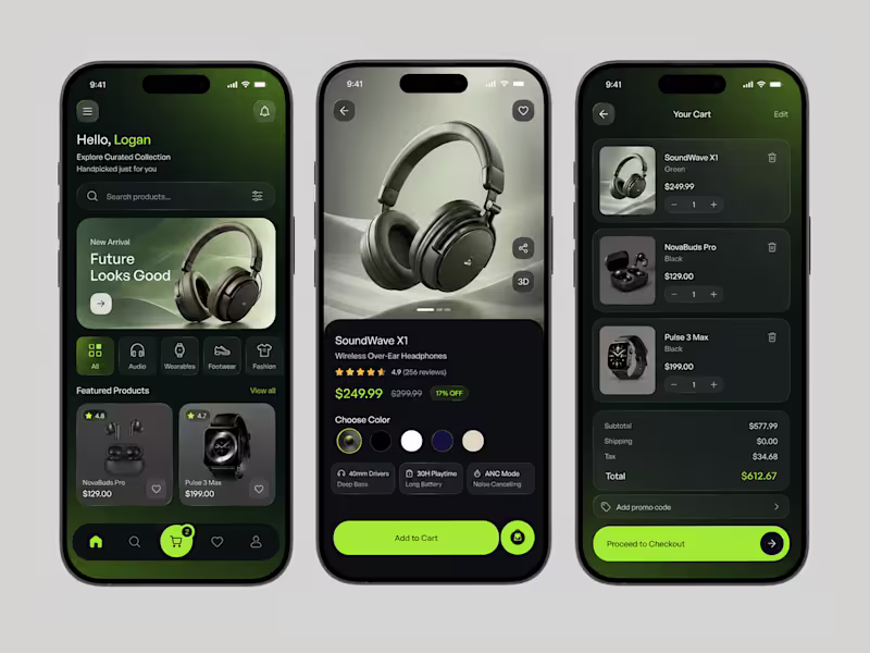 Cover image for Premium Headphone E-Commerce App –
