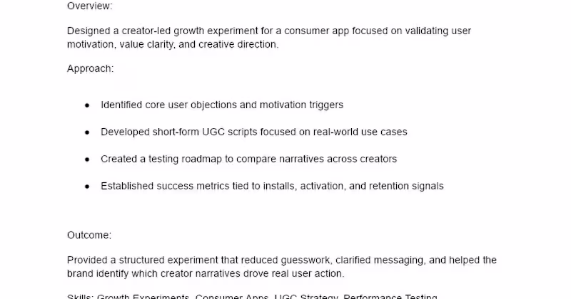 Cover image for Early-Stage Growth Experiment Design for Consumer App