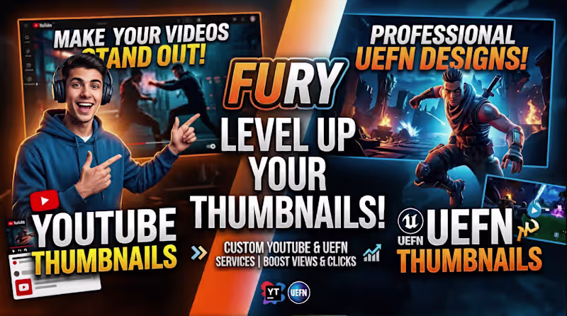 Cover image for High-CTR YouTube & UEFN Map Thumbnails | Designed to Convert...