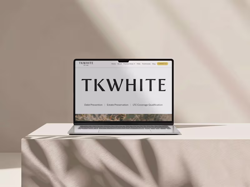 Cover image for TKWhite LTC Law Website Design