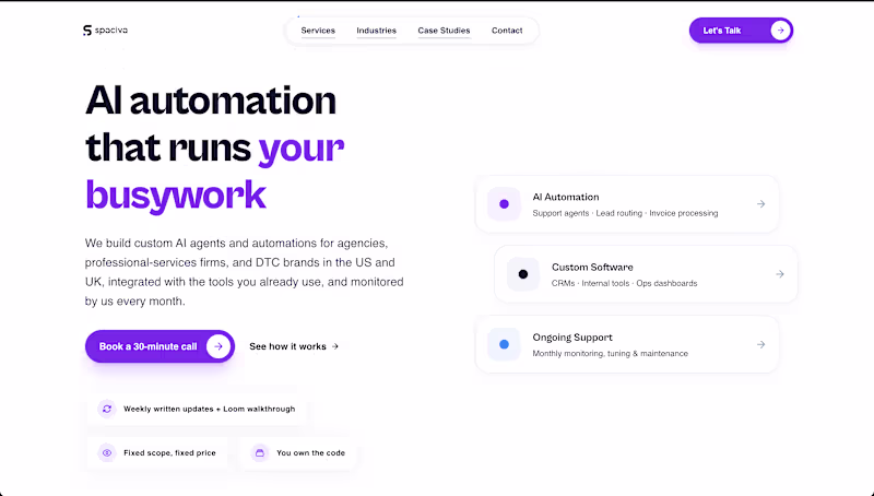 Cover image for Spaciva — AI Automation &