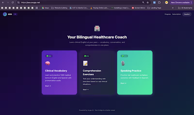 Cover image for AVA — Bilingual AI platform