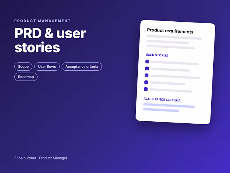 Cover image for PRD & Product Spec for Your Next Feature