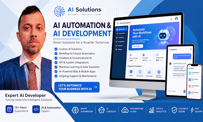 Cover image for AI automation & AI development 