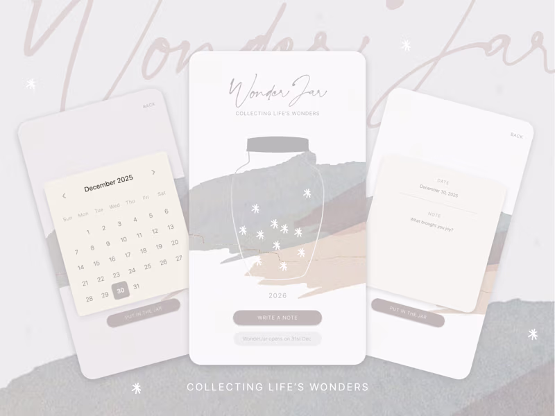Cover image for Here's my 2025 holiday project, the WonderJar app 🤍 Through...