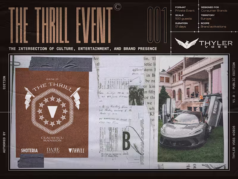 Cover image for The Thrill: Large-Scale Event Design in a Private Landmark