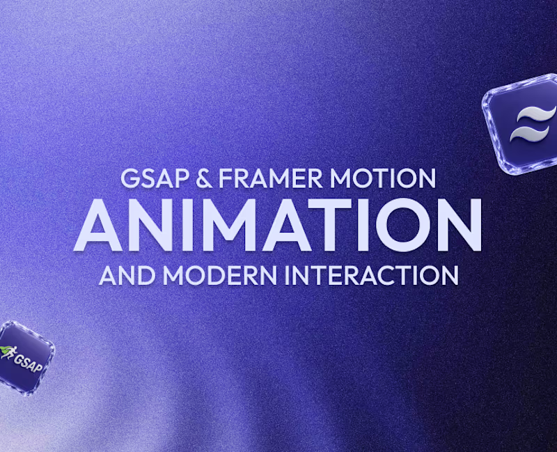 Cover image for Gsap and Framer Animation