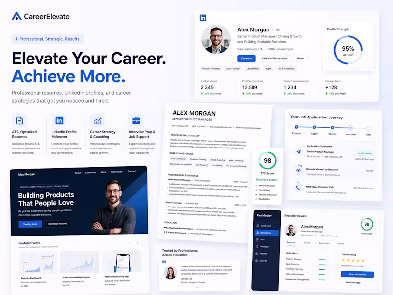Cover image for I will optimize your resume, LinkedIn, and portfolio for tech jo