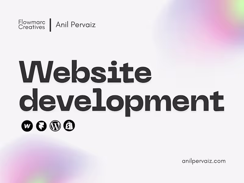 Cover image for Website Development – Webflow, WordPress, Shopify & Framer