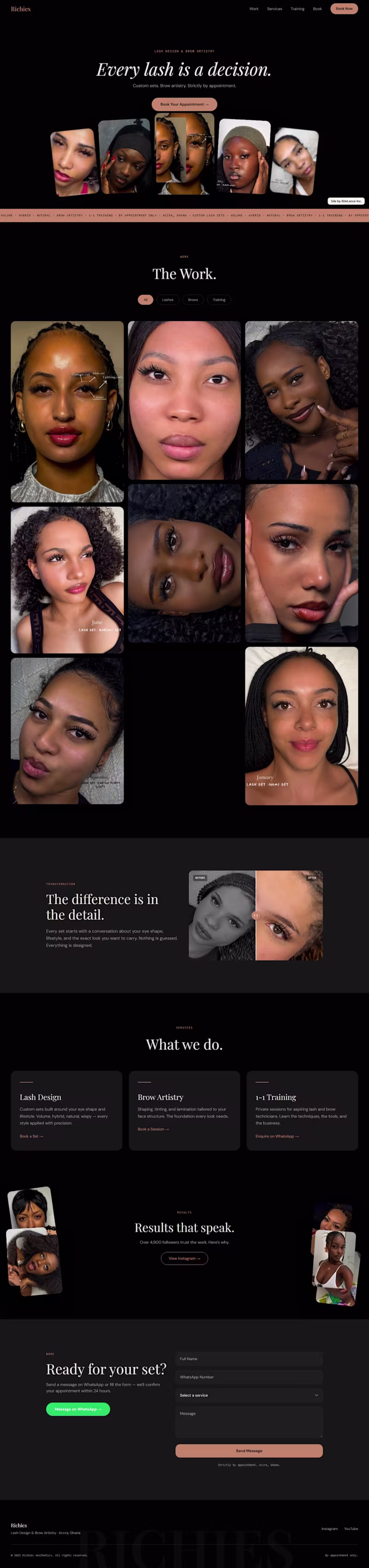 Cover image for A website design and build.