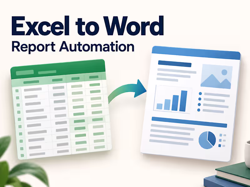 Cover image for Excel to Word Report Automation