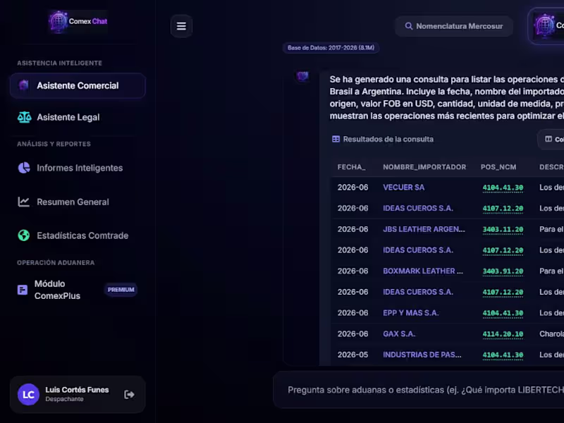Cover image for ComexChat — AI Assistant for International Trade