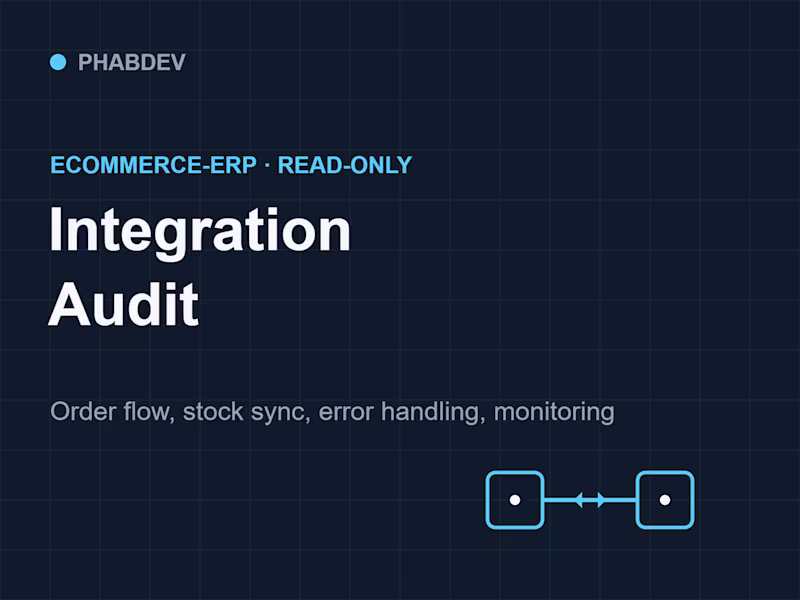 Cover image for eCommerce-ERP Integration Audit (read-only)