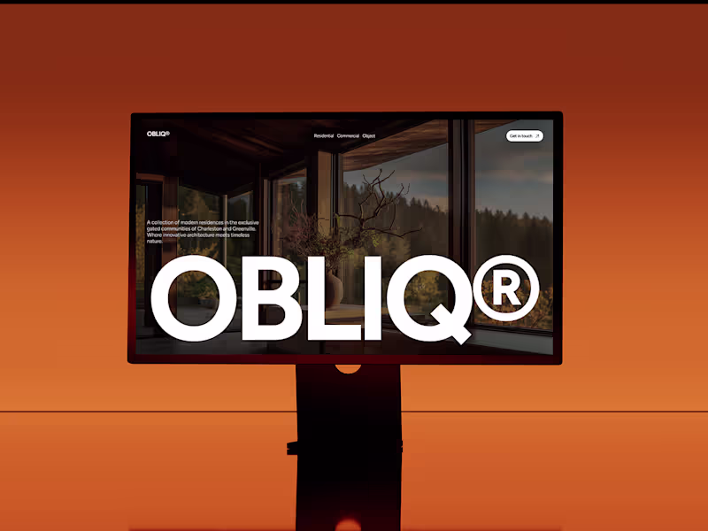 Cover image for OBLIQ — Modern Residential Community