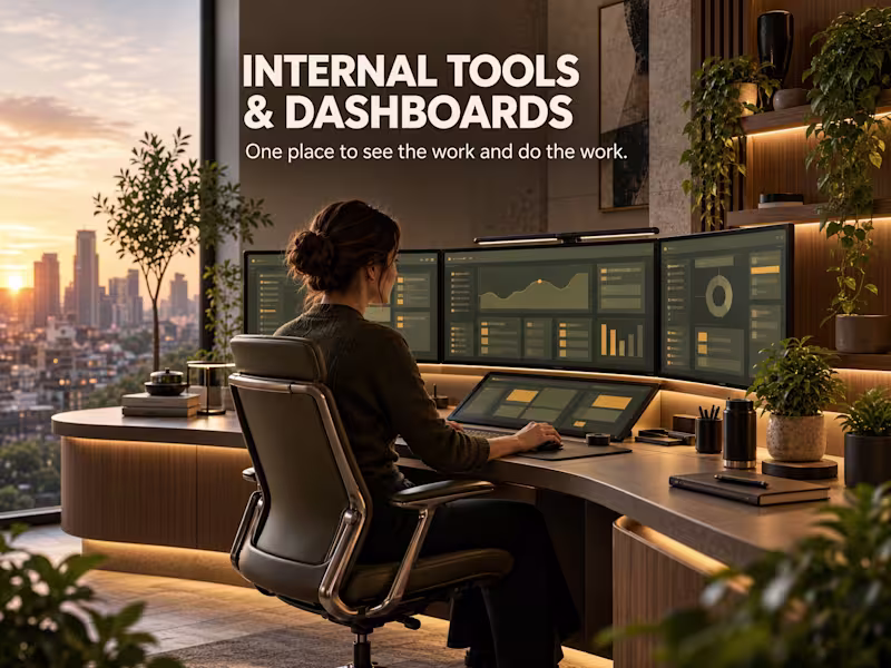 Cover image for Internal Tools & Dashboards
