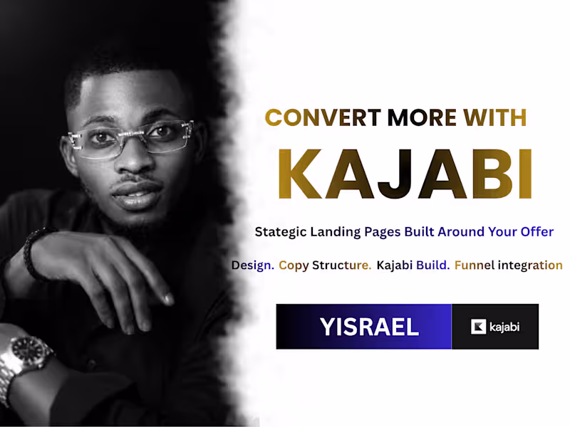 Cover image for I Will Design & Build a High-Converting Kajabi Landing Page