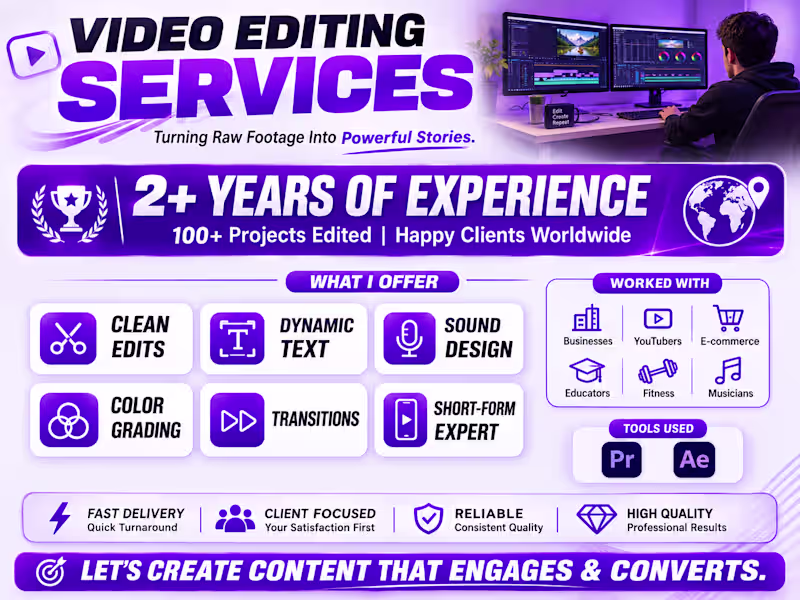 Cover image for Video Editing & Content Creation