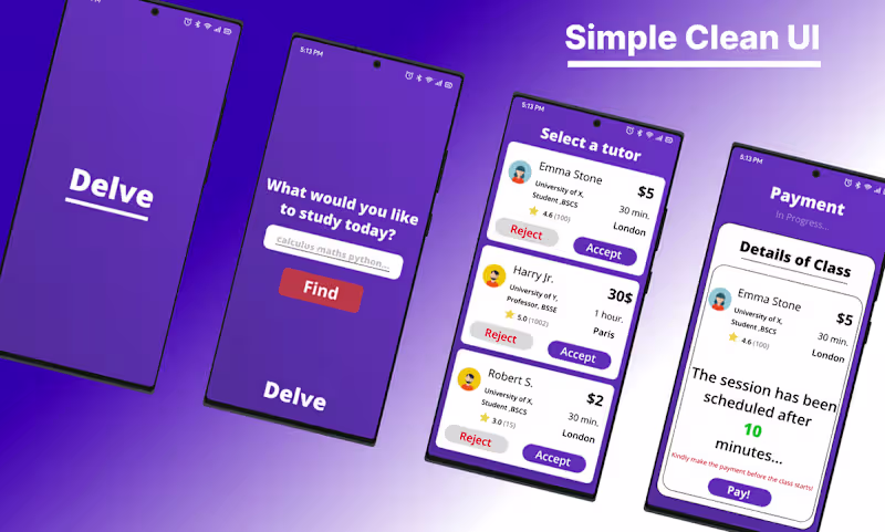 Cover image for FIGMA : Delve, a Education made easy concept