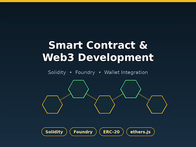 Cover image for Smart Contract & Web3 Application Development