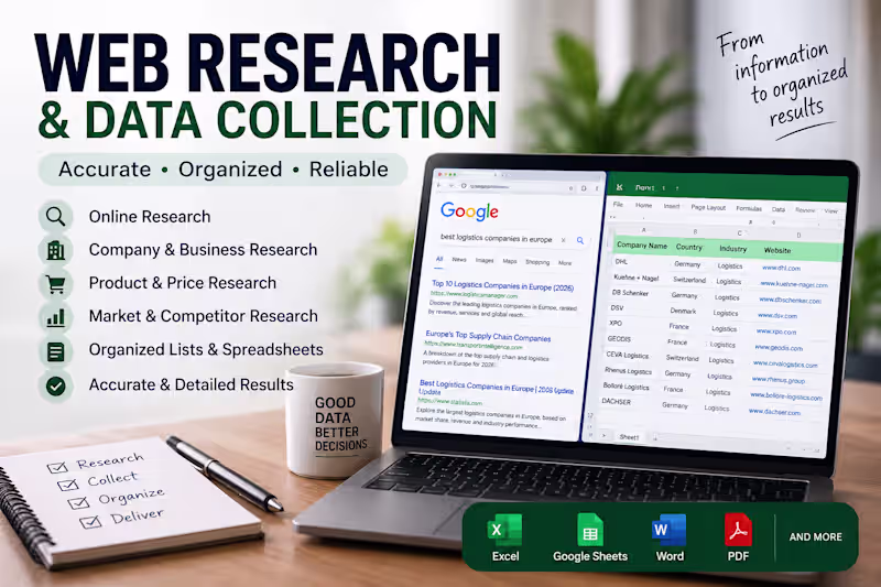 Cover image for Web Research & Data Collection