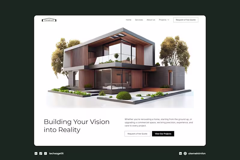 Cover image for A bold and structured digital presence for a construction br...