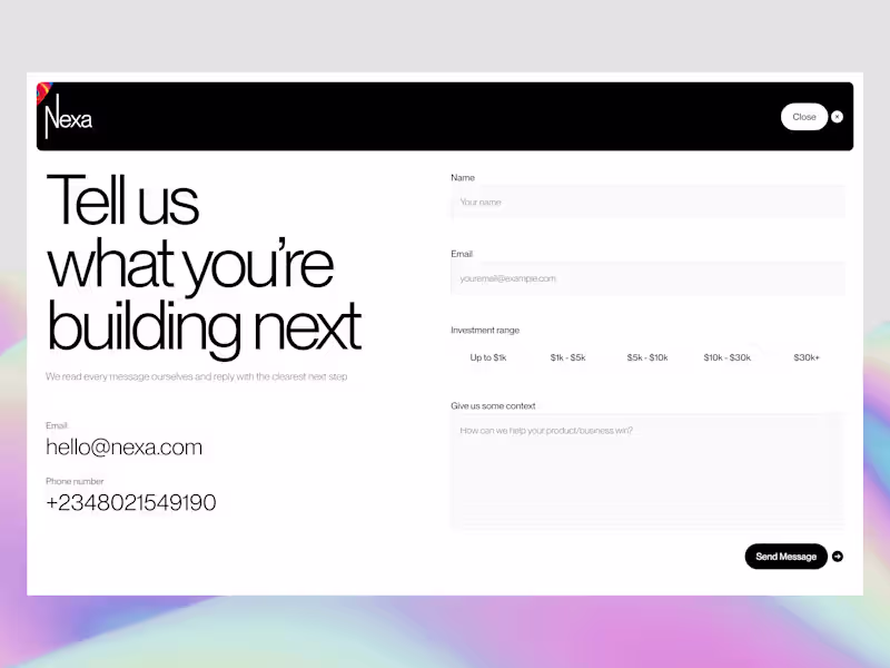Cover image for Framer Build: Guided Multi-Step Service Form