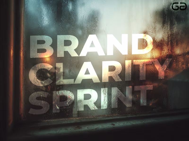 Cover image for Brand Clarity Sprint