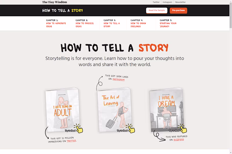 Cover image for The Tiny Wisdom: Webflow Website Design and Development