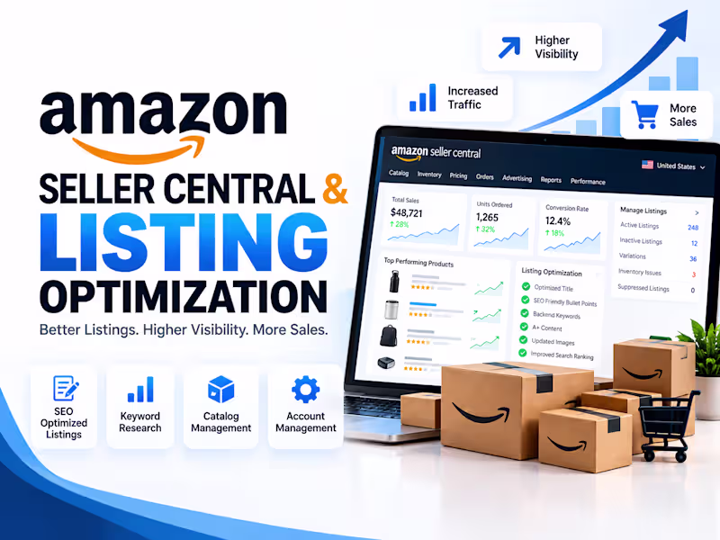 Cover image for Amazon Seller Central | Listing