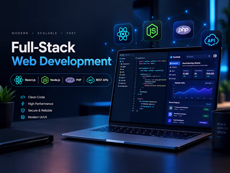 Cover image for Full-Stack Web Application Development
