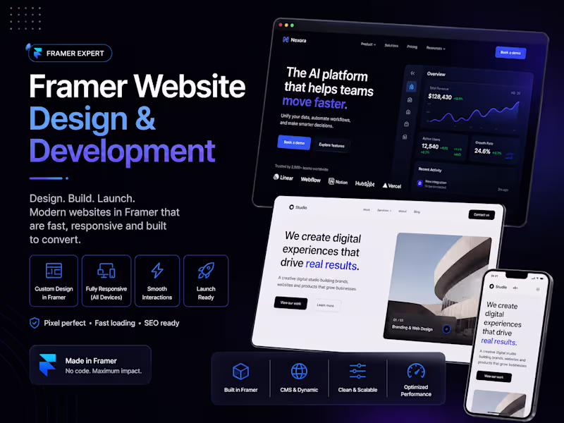 Cover image for Framer Website Design & Development