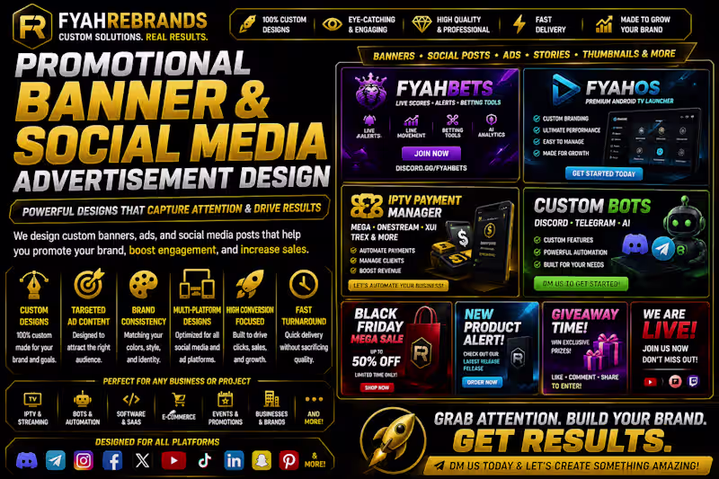 Cover image for Promotional Banner & Social Media Advert