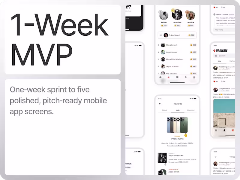 Cover image for 1-Week Pitch Ready MVP