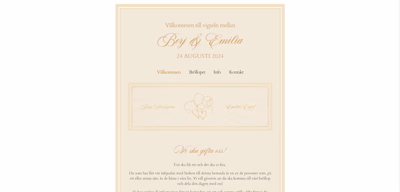 Cover image for Wedding Website of Berj & Emilia