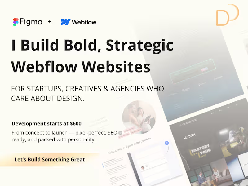 Cover image for Web Desing + Webflow Development