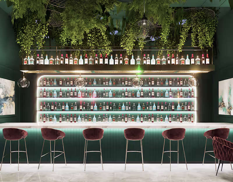 Cover image for Luxury Bar Interior Design | Commercial Interior