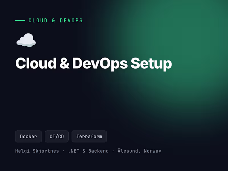 Cover image for Cloud & DevOps Setup