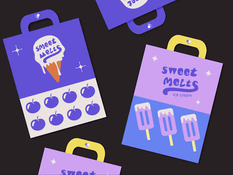 Cover image for 🍦 Brand Identity for Sweet Melts: Where Fun Meets Flavor 