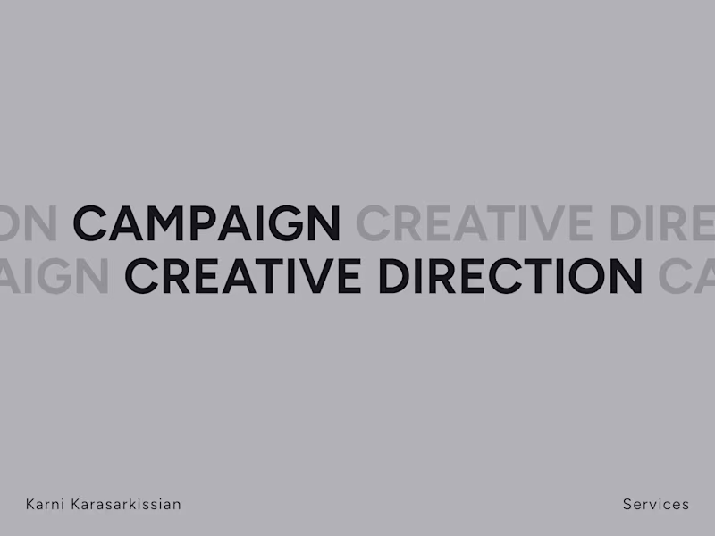 Cover image for Campaign Creative Direction