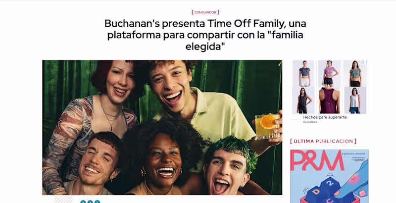 Cover image for Buchanan’s Time Off Family | 360° Consumer Experience