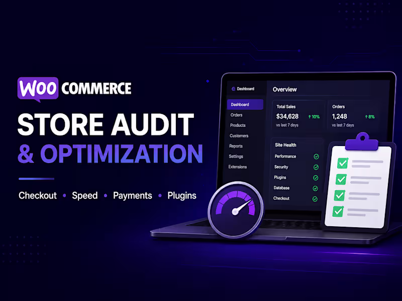 Cover image for WooCommerce Store Audit & Optimization