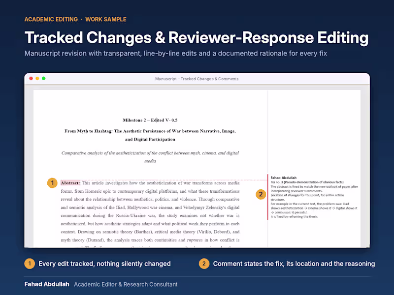 Cover image for I will proofread your Political Science Journal Article
