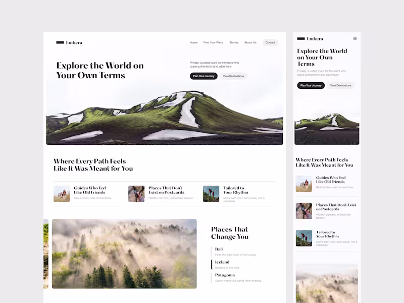 Cover image for Conversion-Ready Web Design for Travel Platform