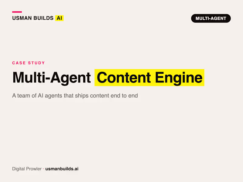 Cover image for AI-Powered End-to-End Content Workflow