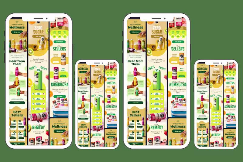 Cover image for Email Campaign Design & Klaviyo Automation for Beverage Brand