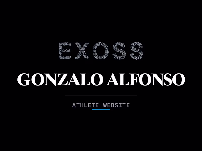 Cover image for Gonzalo Alfonso — A professional