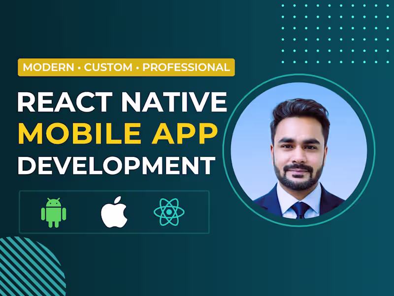 Cover image for Android & IOS Mobile App with React Native | Top Rated on Fiverr