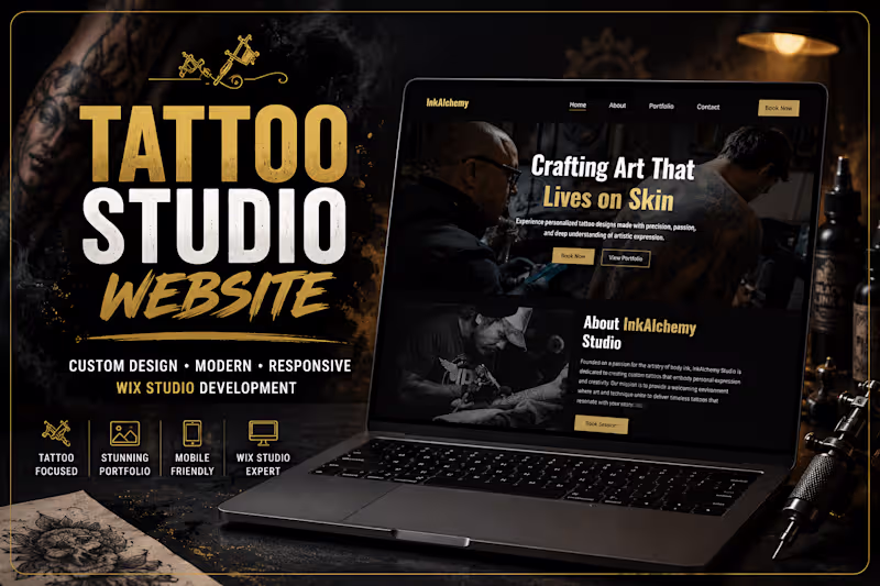 Cover image for Premium Tattoo Studio Website |